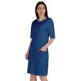 thumbnail image 2 of Inkmeso Womens Elbow Sleeve Regular Fit Tshirt Dress With Front Pockets, 2 of 8