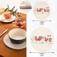thumbnail image 2 of SKYSONIC Funny Cat Pot Holders Trivets, 2 Pcs Heat Resistant Trivets,Sweet Valentines Day Cotton Thread Weave Mats for Hot Pads Pans Pot Bowl Teapot for Kitchen Decor, 2 of 7