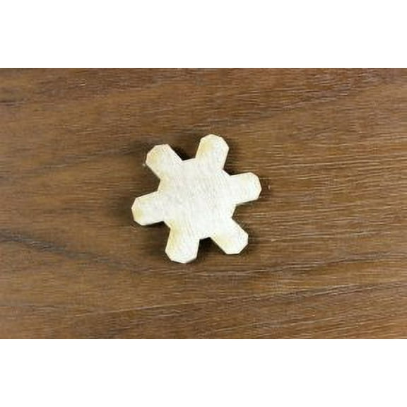 SNOWFLAKE #2 Wood 1/8 x 14 PKG 2 laser cut wooden SNOWFLAKE #2 by WOODNSHOP