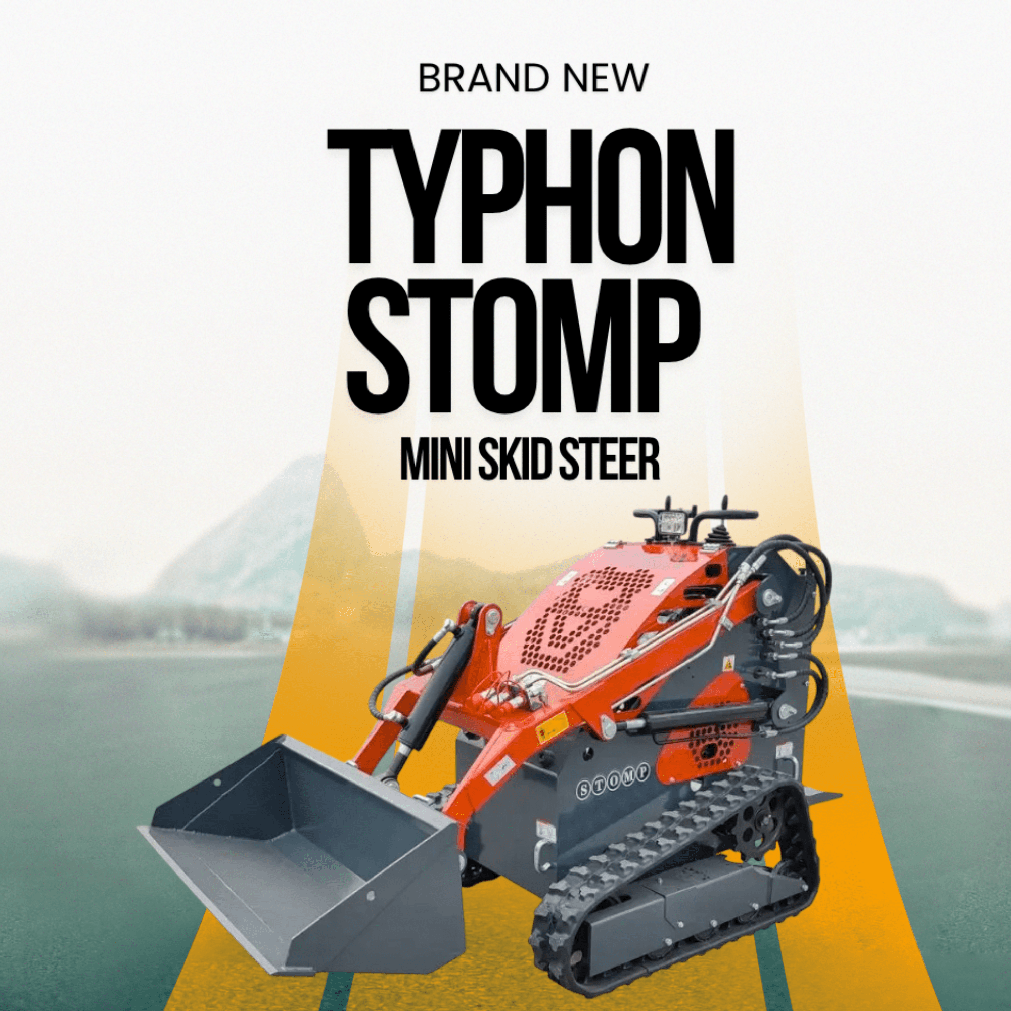 TYPHON STOMP 1,760 lbs Mini Skid Steer Loader with 13.5hp Gas Engine
