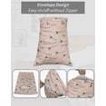 thumbnail image 7 of Pink Spring Floral Pillow Covers King Size, Watercolor Botanical Summer Soft Bed Throw Pillowcases Breathable Cooling Long Lumbar Body Pillow Sham Cover for Bed Sofa 20''x40'', 7 of 7