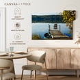 thumbnail image 5 of Elephant Stock Lake Geneva Morning Calm Wall Art - Horizontal Canvas Wall Art - Living Room Wall Decor - Nature Canvas - Blue And Green Decor - 51" x 34", 5 of 8