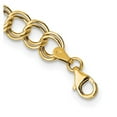 thumbnail image 2 of Auriga Fine Jewelry 14K Yellow Gold Graduated Double Link Chain Necklace 18inch for Women, 2 of 5