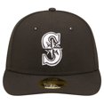 thumbnail image 2 of Men's New Era Black Seattle Mariners Low Profile 59FIFTY Fitted Hat, 2 of 5