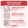 thumbnail image 3 of My Doggy Place Dog Mat for Muddy Paws, Washable Dog Door Mat, Pink, Runner, XL, 3 of 7