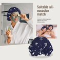 thumbnail image 7 of White anchors dots navyblue Silk Bonnet for Sleeping Women Men, Adjustable Elastic Satin Bonnet Bonnet for Sleeping, Soft Similar Silk Curly Cuteness Hair Bonnet for Sleeping, 7 of 7