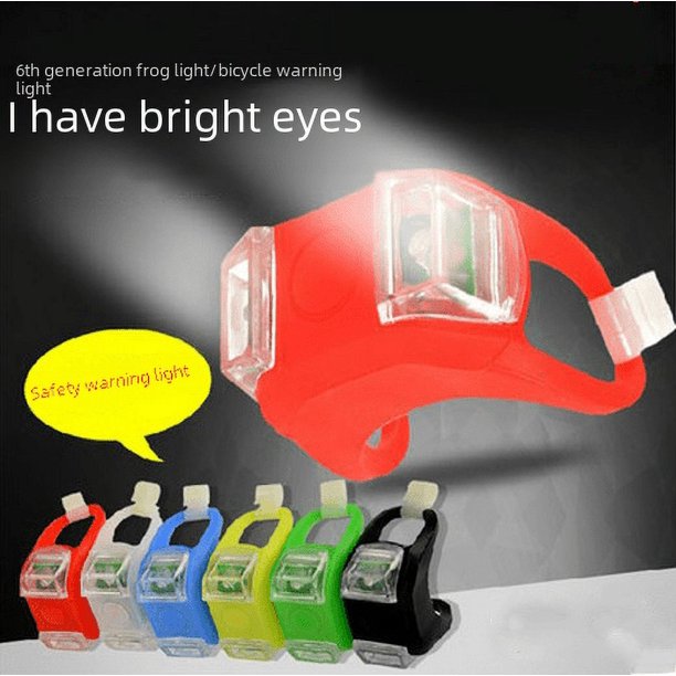 Luz de bicicleta de sexta generación, luz de rana AG10, luz de batería, luz de advertencia led para bicicleta, accesorios para montar