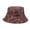 Brown, variant on Women Red Plaid Bucket Hat for Winter Warm Lumberjack