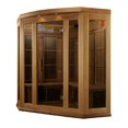 thumbnail image 3 of Dynamic Saunas Avignon 3-Person Corner Canadian Red Cedar Ultra Low EMF FAR Infrared Sauna, 3 of 10