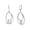 Silver, variant on Pearl Drop Earrings for Women Cubic zirconia Piercing Sparkly Earrings Hypoallergenic Jewelry Gift