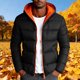 thumbnail image 3 of Ceisia Men Solid Color Hooded Cardigan Jacket Warm Casual Long Sleeve Pocket Parka Gift, 3 of 5