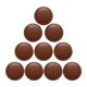 thumbnail image 1 of Marcadores de pelotas de golf de 10 piezas, suministros de decoración de golf, accesorios de regalo de golf, clips para sombrero de golf para Marron oscuro, 1 of 9