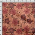 thumbnail image 4 of oneOone Cotton Poplin Orange Fabric Tropical Hibiscus Floral Sewing Fabric By The Yard Printed Diy Clothing Sewing Supplies 42 Inch Wide, 4 of 4