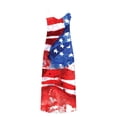 thumbnail image 5 of Women's 4th of July Fashion V Neck Independence Day Print Long Skirt Dresses for Women Memorial Fitted Sleeveless Dresses, 5 of 5