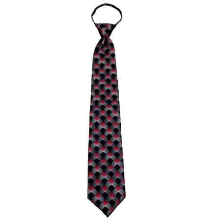 Mens X-Long Big and Tall Man Pre-Made Zipper Necktie Ties - Many Colors and Patterns