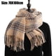 thumbnail image 2 of Bufanda de invierno para mujer, chal de cachemira con borlas y cuadros grandes, bufandas de gran tamaño, bufandas cálidas y acogedoras para invierno y otoño, 2 of 6