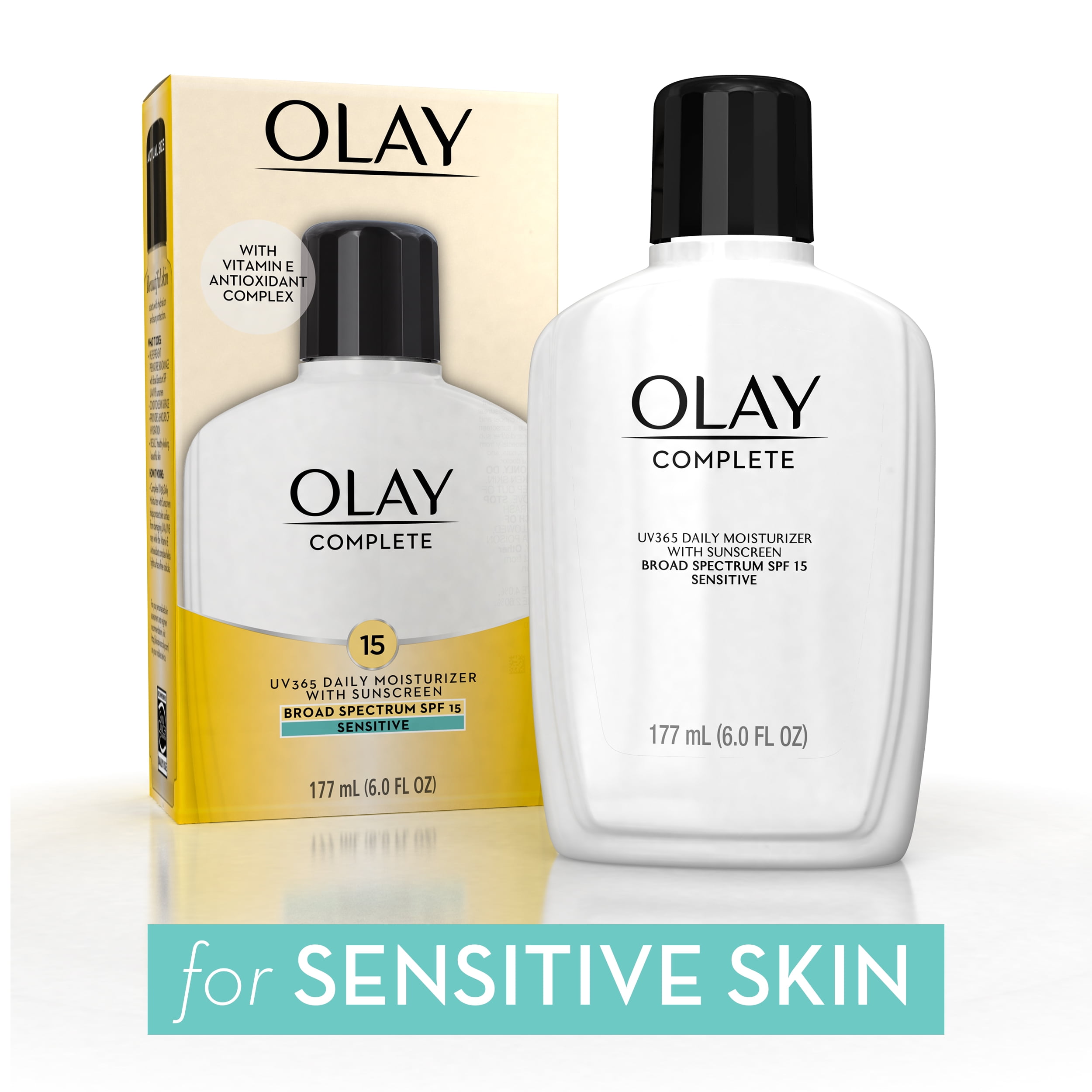 Olay Complete Daily Moisturizer for Sensitive Skin, SPF 15, 6 fl oz