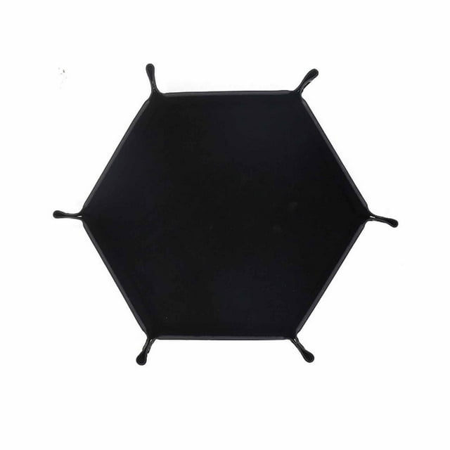 Hexagon Dice Rolling Tray Portable Storage Mat For Tabletop Gaming Role Playing Jewelry Display And Decorative Ceramics Plate