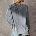 thumbnail image 4 of Pompotops Blouse Décontractée à Manches Longues avec Poche et Col Rond Imprimé Dégradé pour Femmes, 4 of 6