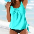 thumbnail image 2 of Maillot de Bain Tankini Rétro Imprimé Taille Haute Conservateur pour Femmes - Hontri, 2 of 5