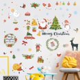 thumbnail image 5 of Christmas Wall Stickers Santa Claus Elk Wall Decals Removable DIY Snowman Wall Decor Christmas Party Window Playroom Bedroom Classroom Living Room, 5 of 5