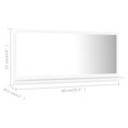 thumbnail image 4 of vidaXL Bathroom Mirror White 80x10.5x37 cm Engineered Wood, 4 of 4