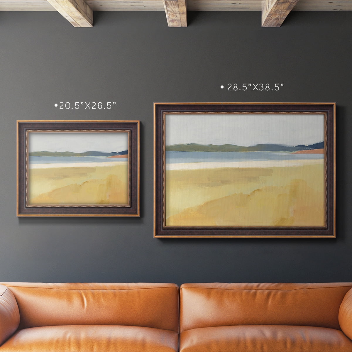 Ochre Seaside II Premium Framed Canvas- Ready to Hang
