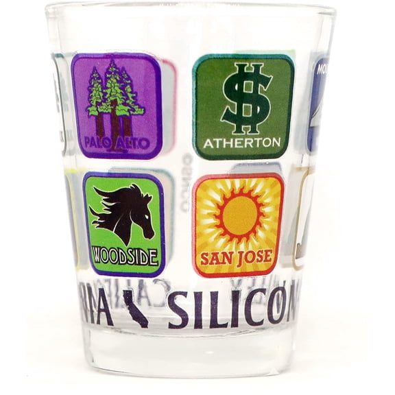 Silicon Valley California App Shot Glass