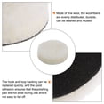 thumbnail image 4 of Uxcell 20packs Wool Buffing Pads 3 Inch Polishing Pad Polishing Buffing Pad Hook and Loop, 4 of 6
