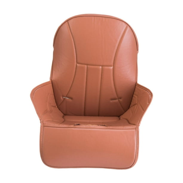 Funda para silla de comedor de bebé, cómoda funda para respaldo de silla de comedor, funda de cojín para asiento Café