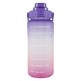 thumbnail image 2 of Bouteille de 67oz avec Large Ouverture et Couvercle Rabattable, Dégradé Turquoise/violet, 2 of 7