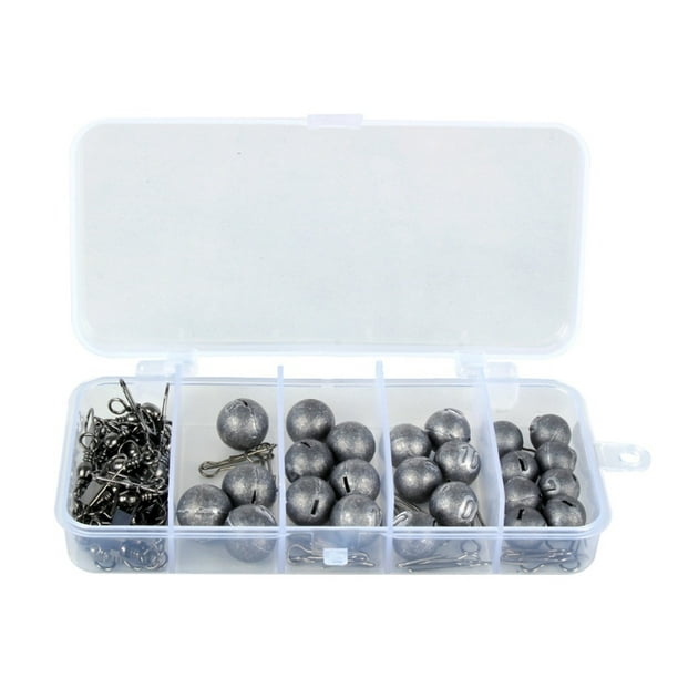 Cannonball Fishing Weights Sinkers Kits, Sinkers Drop Fishing Accessories  Tools (Including Cannonball, Fishing Swivel Snaps, Tackle) 