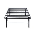 thumbnail image 5 of Adel Extra Long Twin Size Low Profile Bed Foldable Metal Frame Black - Saltoro Sherpi, 5 of 6