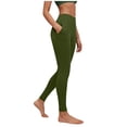 thumbnail image 5 of Juslio Pants for Women Workout Sporty Yoga Pants Leggings Comfortable High Waist High Elastic with Pockets Leggings, 5 of 6
