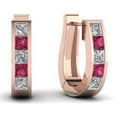 thumbnail image 4 of Huggie Diamond Hoop Earring, 4 of 63