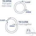thumbnail image 3 of xianyou-365 SLEEPERS 2PCS Titanium Implant Grade 20G Septum Jewellery Hinged Segment Ring Body Piercing Hoop Lip Rings Helix Cartilage Rook Sleeper Earrings Nickel Free Hypoallergenic 6mm u2013 10mm, 3 of 4