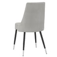 thumbnail image 3 of Set of 2 Mid Century Side Chairs, Light Grey, 3 of 7