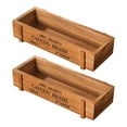 thumbnail image 1 of Almencla Wood Planter Box Rectangle Succulent Container for Farmhouse Balcony Wedding Brown, 1 of 8