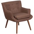 thumbnail image 1 of HERCULES Hayes Series Black Fabric Tufted Arm Chair, 1 of 4