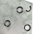thumbnail image 4 of Ambesonne Palm Leaf Grommet Curtain, Pale Green Leaves Exotic, 50"x84", Pale Green White, 4 of 5