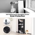thumbnail image 3 of 5-Tier Bookcase, 53 Inch Industrial Storage Wall Shelf, Display Shelf for Living room, Bedroom, Black, 3 of 6