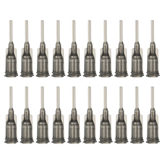 16Ga Dispensing Needles, 52PCS 1/2 Inch Industrial Blunt Tip Dispensing Needle Syringes with Luer Lock Needle for Refilling Liquid Inks Adhesive Glue Oil,Gray