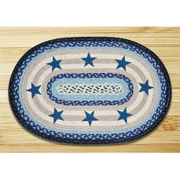Earth Rugs 65-312BS Blue Stars Oval Patch