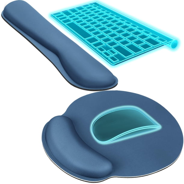 Set Ergonómico KTRIO de Reposamuñecas para Teclado y Alfombrilla para Ratón
