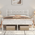 thumbnail image 3 of Renwick Journee x-Design Metal Platform Full Bed, Adult, White, 3 of 9