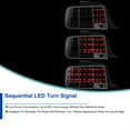 thumbnail image 5 of Spec-D Tuning Black Housing Clear Lens Sequential LED Tail Lights Compatible with 2005-2009 Ford Mustang, Left + Right Pair Assembly, 5 of 7