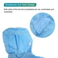 thumbnail image 4 of ESD Lab Coat Anti Static Clothing Science One Piece Clothes Elastic Cuff with Hat Hood Uniform Work (Blue, L), 4 of 6