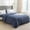 Dark Blue, variant on Duvet Cover Queen Size Solid Color Washed Cotton, Soft Pink Quilt Cover with Button Closure, Breathable Easy Wash Bedding Cover