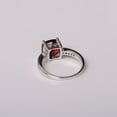 thumbnail image 4 of Natural Garnet Ring Gemstone Ring Sterling Silver Ring Engagement Ring Jewelry, 4 of 5