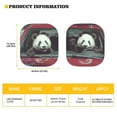 thumbnail image 5 of KUIFORTI 2 Pcs Windshield Sun Shade, Foldable Car Front Window Shades Cute Sunshade Cover Sun Visor Shield Block Automotive Interior Protector Blocks Uv Rays, Panda Drive, 5 of 5